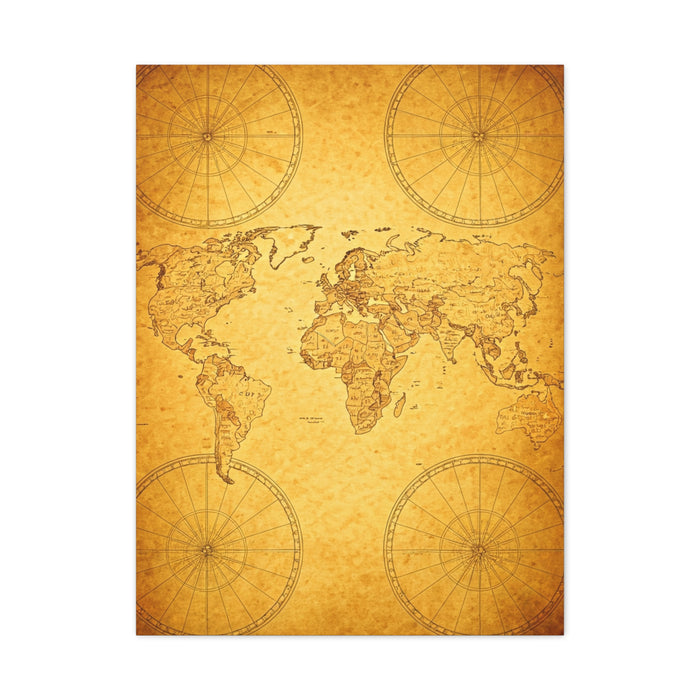 Golden Compass Mandala Art Deco Wall Art & Canvas Prints