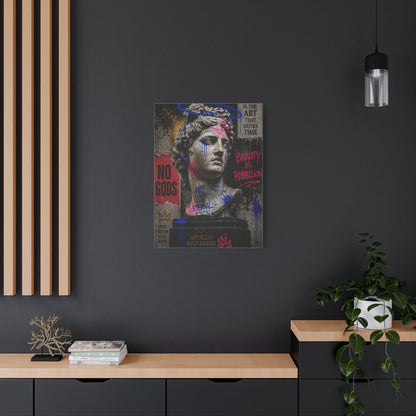Graffiti Apollo Bust Rebellion Street Wall Art & Canvas Print