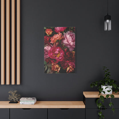 Dramatic Peony Floral Bouquet Wall Art & Canvas Print