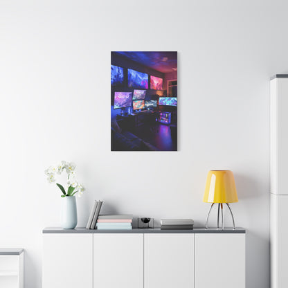 Neon Fantasy Gaming Room Wall Art & Canvas Print