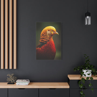 Regal Red Pheasant Portrait Wall Art & Canvas Prints