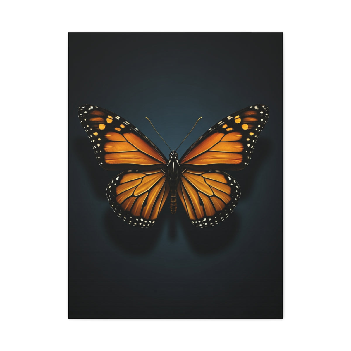 Monarch Butterfly Symmetry Portrait Wall Art & Canvas Prints