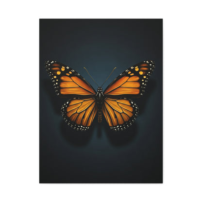 Monarch Butterfly Symmetry Portrait Wall Art & Canvas Prints