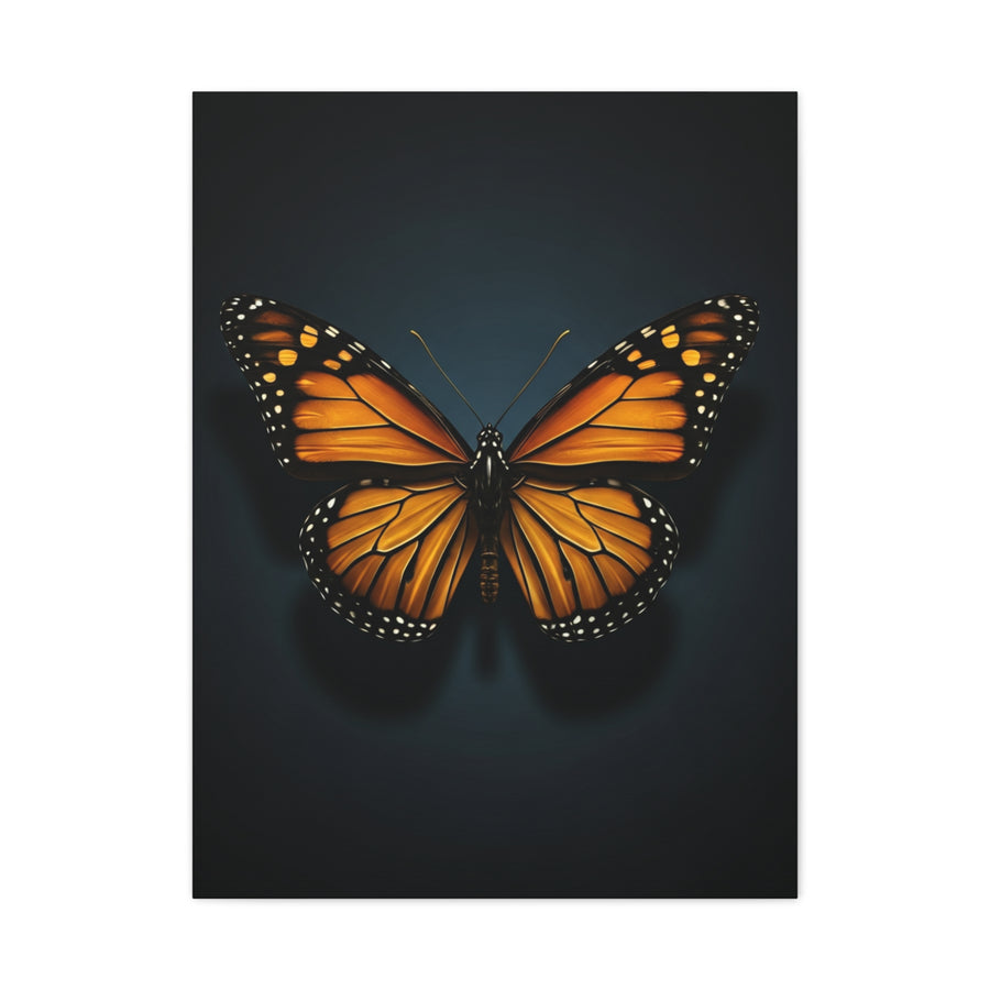 Monarch Butterfly Symmetry Portrait Wall Art & Canvas Prints