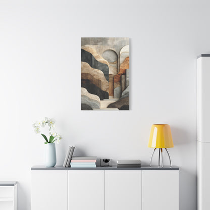 Organic Neutral Abstract Landscape Wall Art & Canvas Print