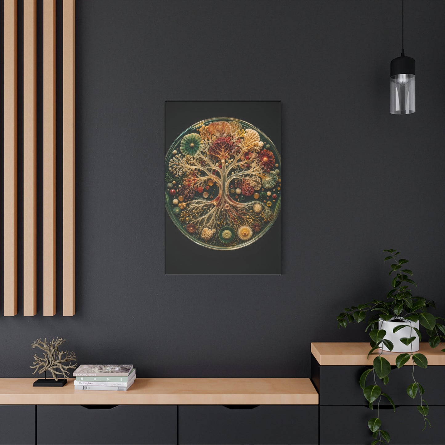 Agar Art Tree of Life Petri Study Wall Art & Canvas Print