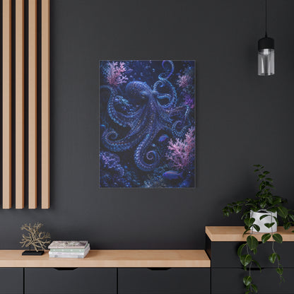 Deep Ocean Octopus Fantasy Tropical Wall Art & Canvas Print