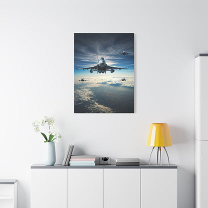 Skyborn Jet Through Cloud Kingdom Wall Art & Canvas Prints