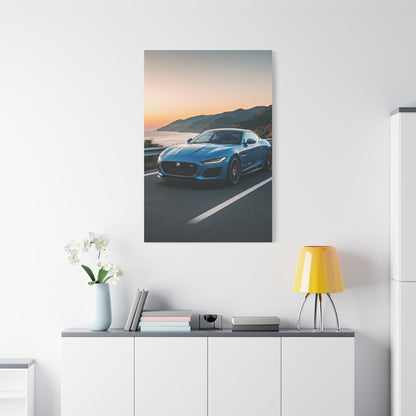 Jaguar F-Type Coastal Cliff Road Wall Art & Canvas Prints