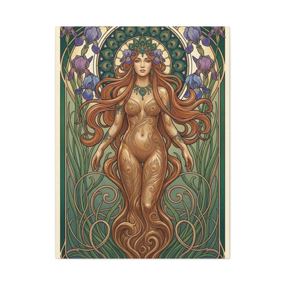 Art Nouveau Goddess Figure Wall Art & Canvas Print