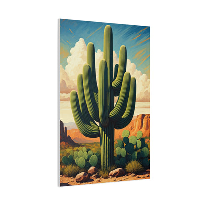 Desert Canyon Saguaro Landscape Wall Art & Canvas Prints