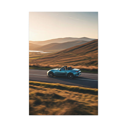 Mazda MX-5 Miata Winding Countryside Road Wall Art & Canvas Prints