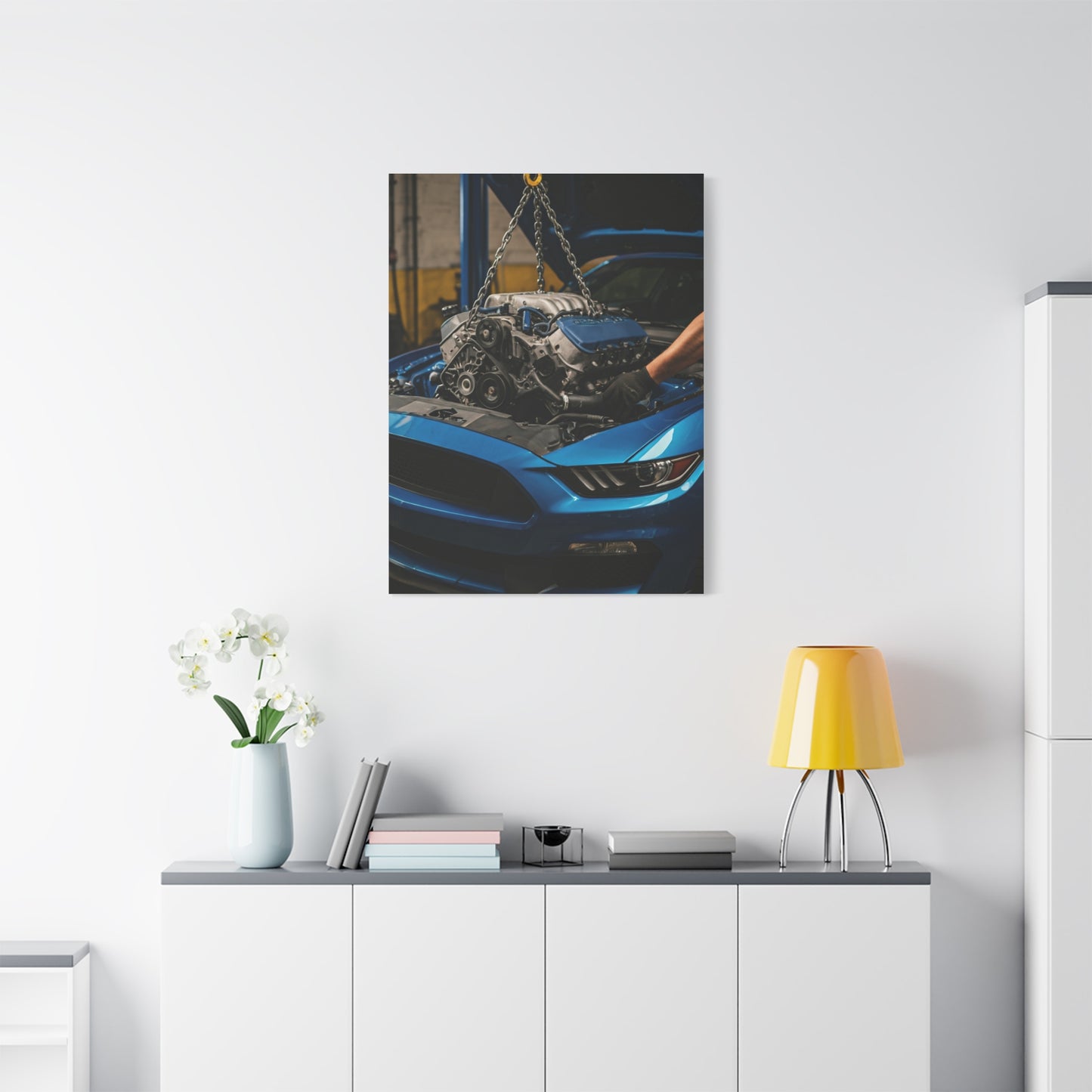 Ford Mustang Shelby GT350 Performance Build Workshop Wall Art & Canvas Prints