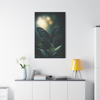 Midnight Forest Butterfly Botanical Study Wall Art & Canvas Prints