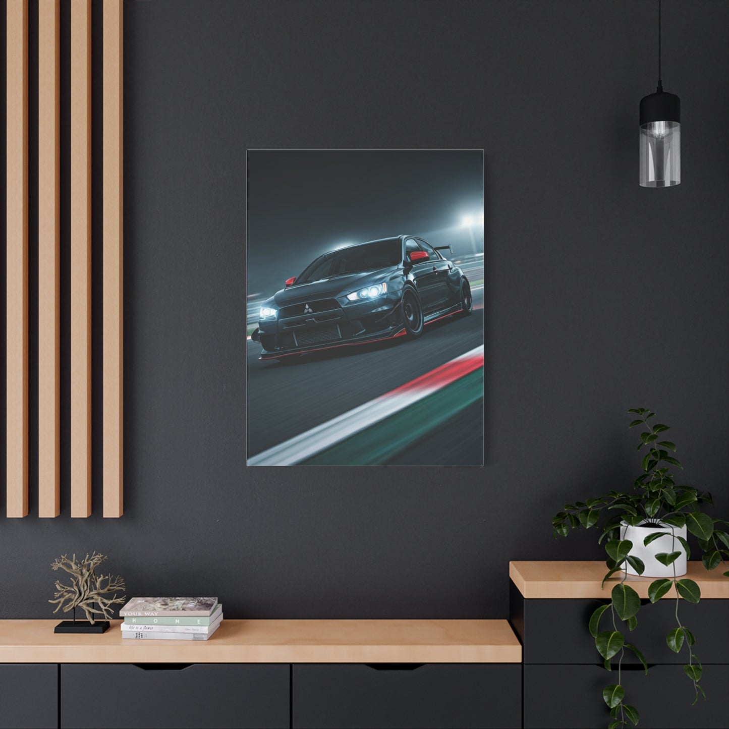 Mitsubishi Lancer Evolution X Circuit Attack Wall Art & Canvas Prints
