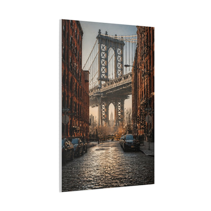 DUMBO Manhattan Bridge Perspective Wall Art & Canvas Print