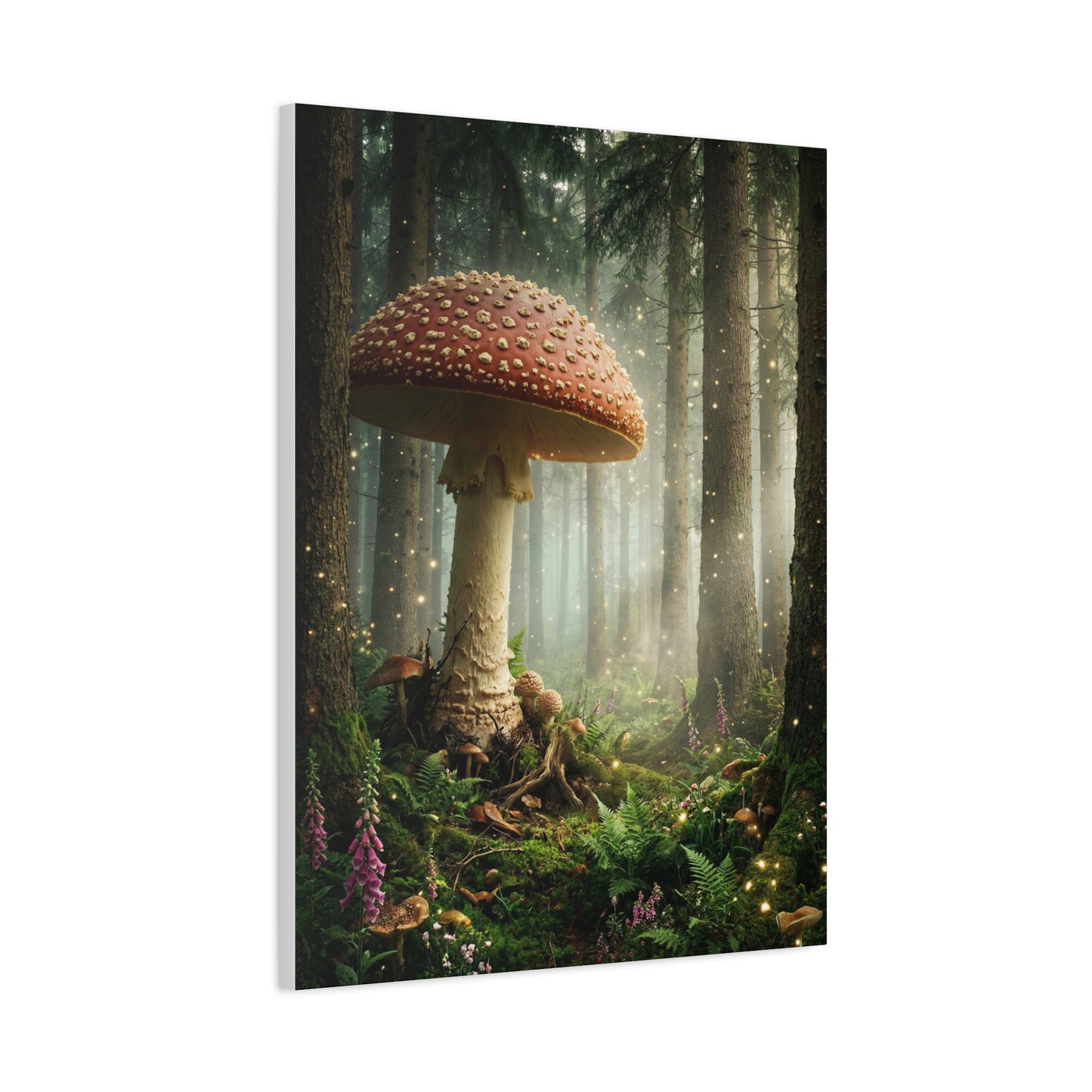 Enchanted Giant Amanita Forest Wall Art & Canvas Print