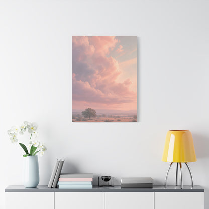 Blush Cloudscape Landscape Wall Art & Canvas Print