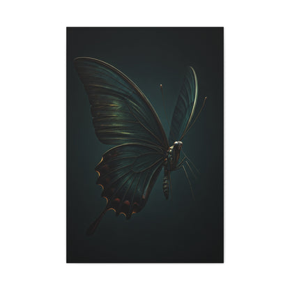 Dark Swallowtail Butterfly Profile Study Wall Art & Canvas Prints