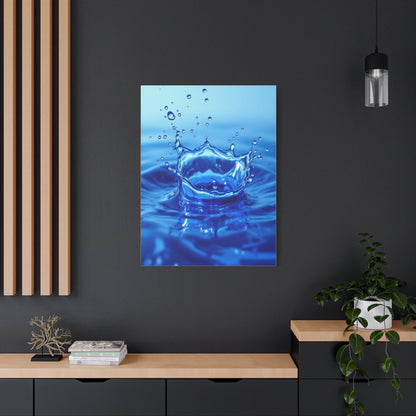 Crowned Water Splash Wall Art & Canvas Prints