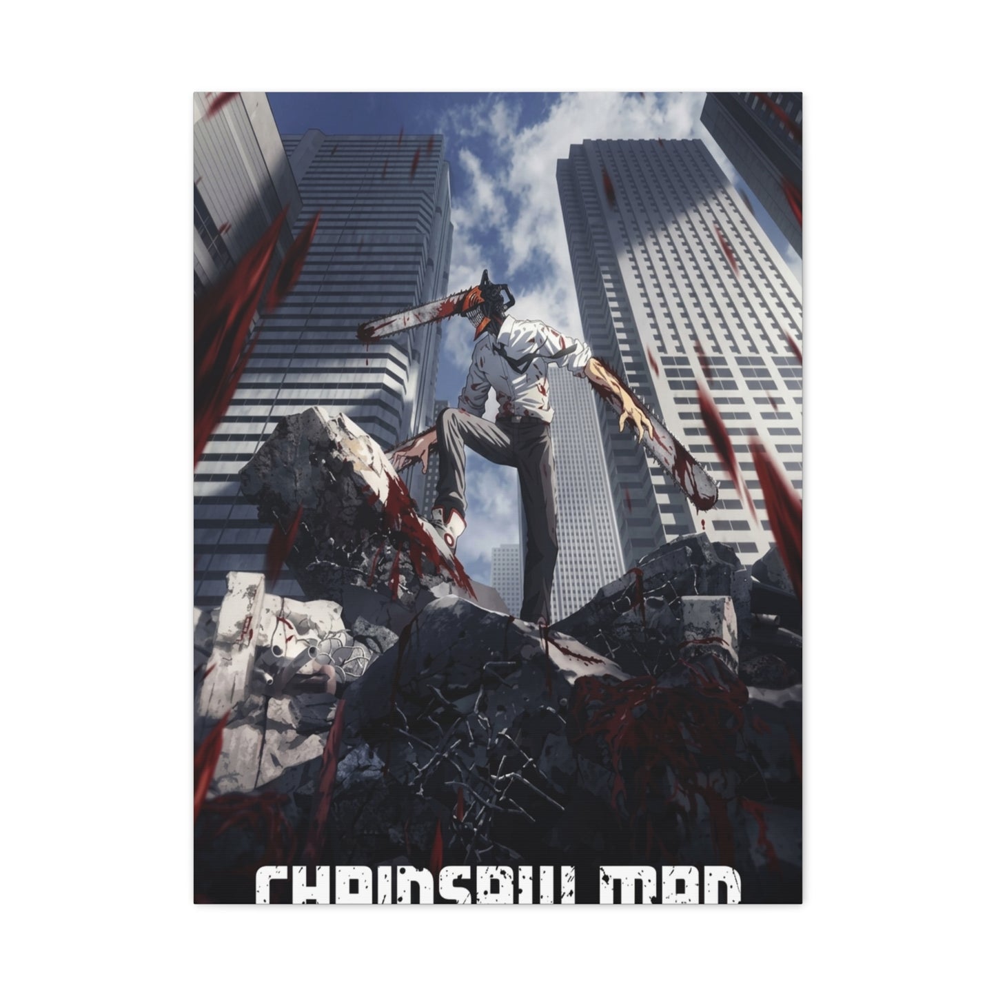 Chainsaw Man Poster Wall Art & Canvas Print