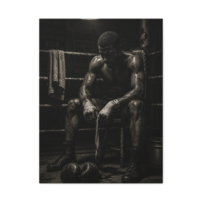 Monochrome Boxer Legacy Sports Wall Art & Canvas Print