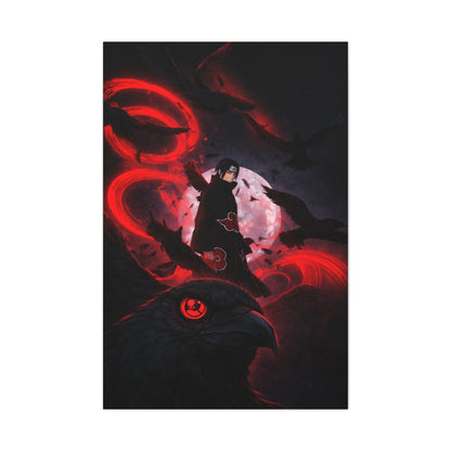 Itachi Uchiha: The Crow Genjutsu Wall Art & Canvas Print