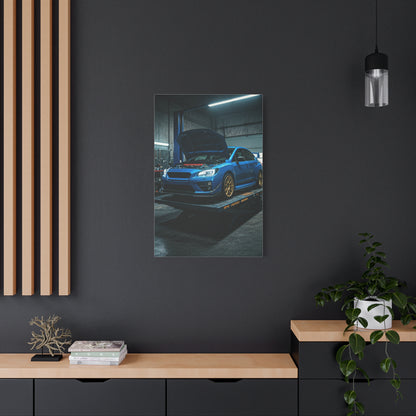 Subaru WRX STI Performance Workshop Scene Wall Art & Canvas Prints