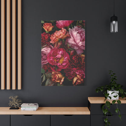 Dramatic Peony Floral Bouquet Wall Art & Canvas Print