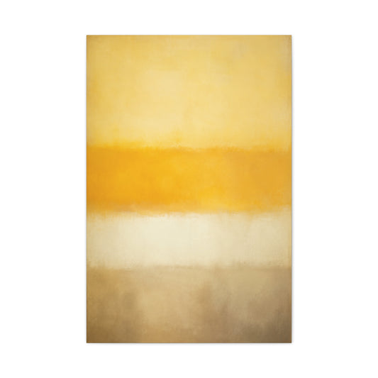Minimal Color Field Golden Horizon Wall Art & Canvas Print