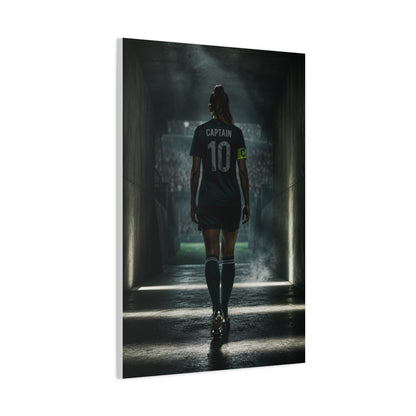 Soccer Captain Tunnel Sports Wall Art & Canvas Print