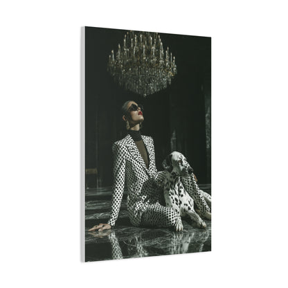 Dalmatian Fashion Editorial Portrait Wall Art & Canvas Print