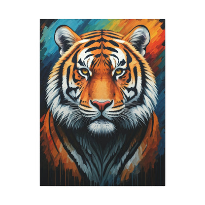 Fierce Ember Tiger Wall Art & Canvas Print