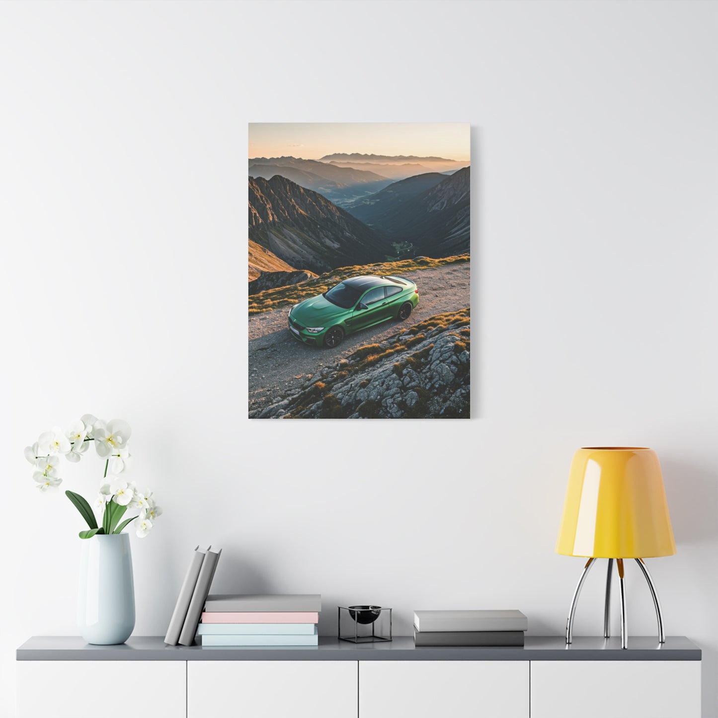 BMW M4 Hilltop Overlook Performance Wall Art & Canvas Prints