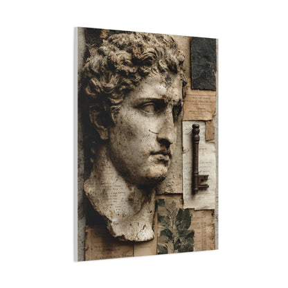 Antique Classical Bust Collage Wall Art & Canvas Print