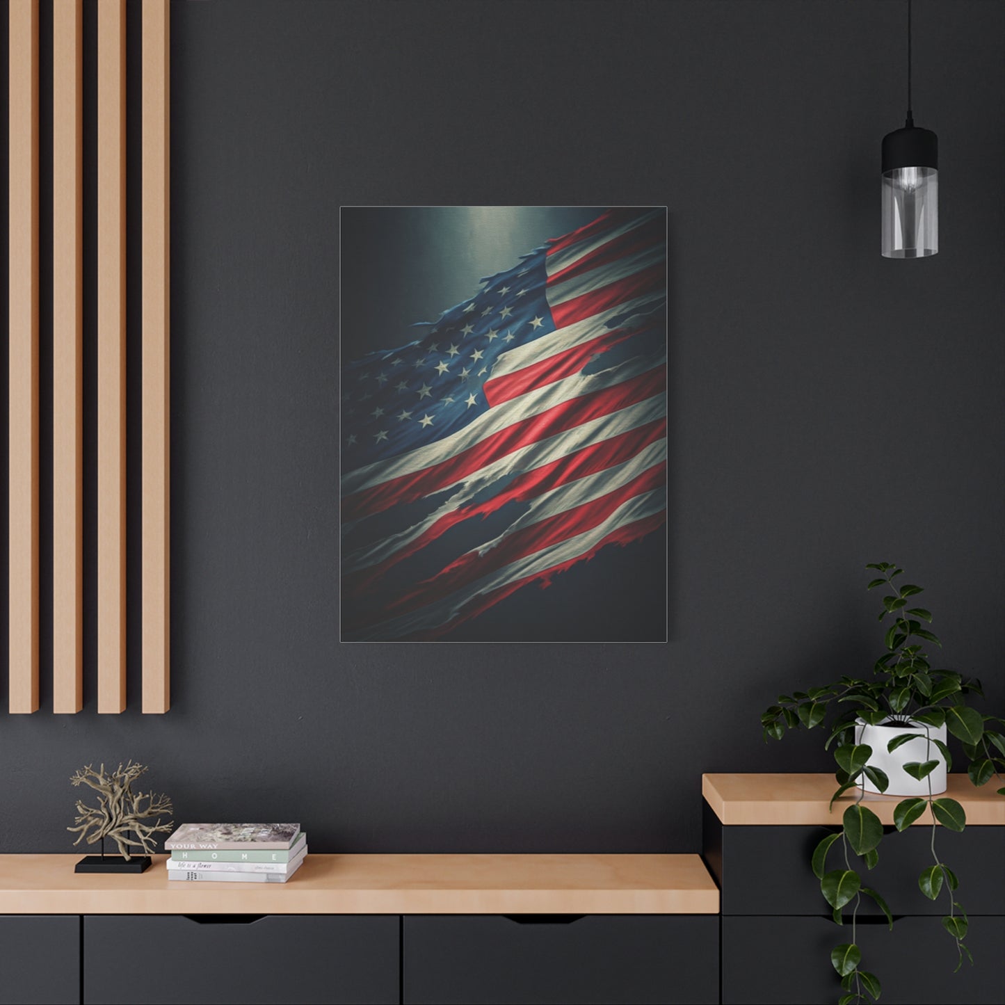 Weathered Flag of Freedom Wall Art & Canvas Prints