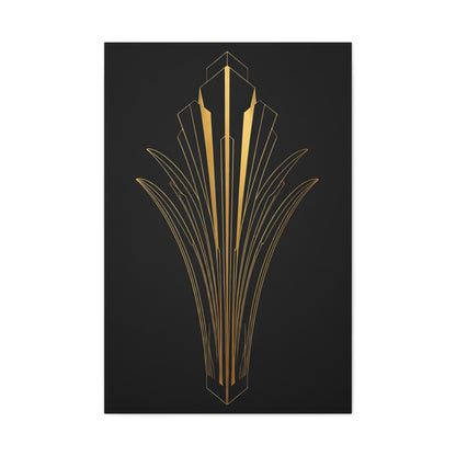 Art Deco Crown Radiance Wall Art & Canvas Prints