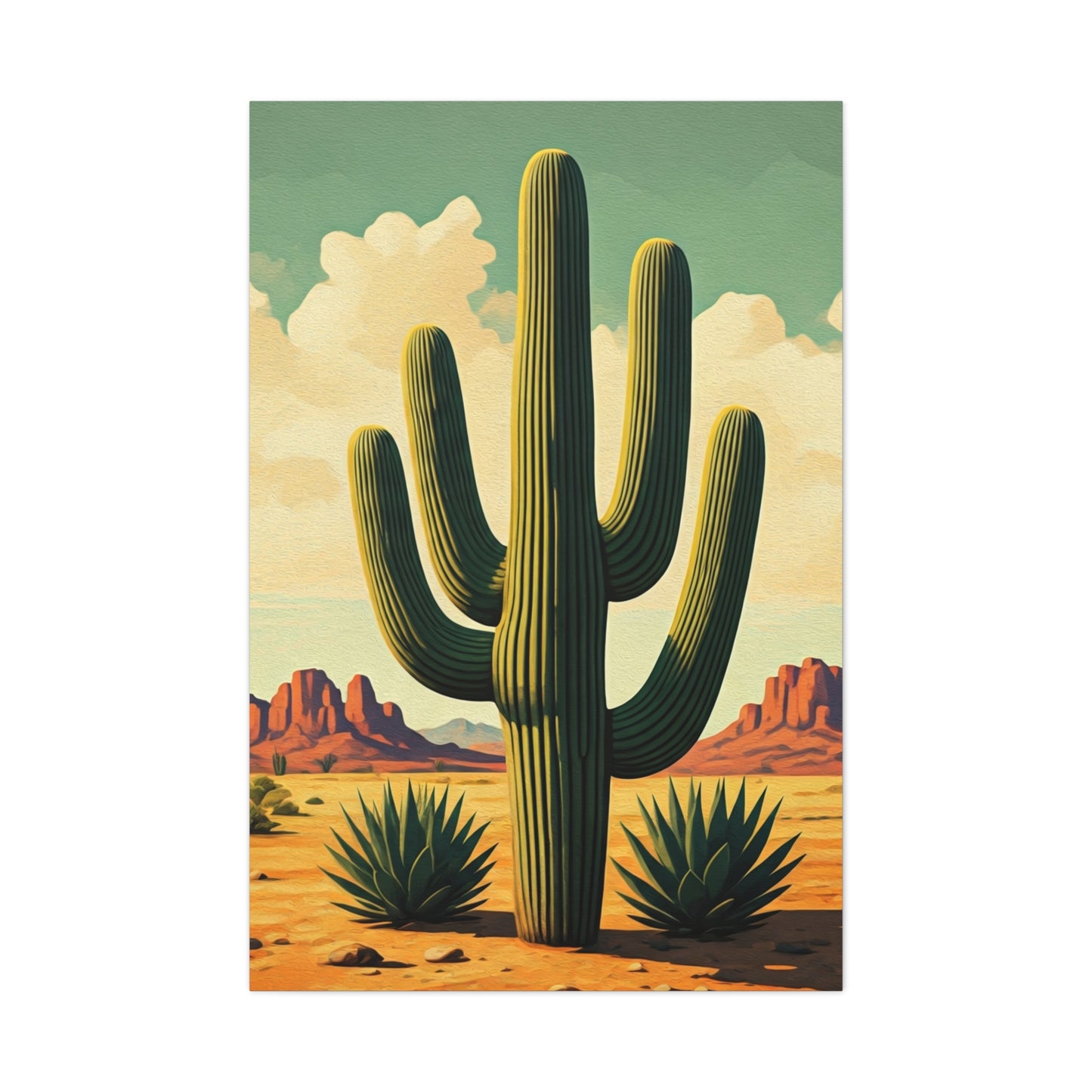 Classic Saguaro Desert Scene Wall Art & Canvas Prints