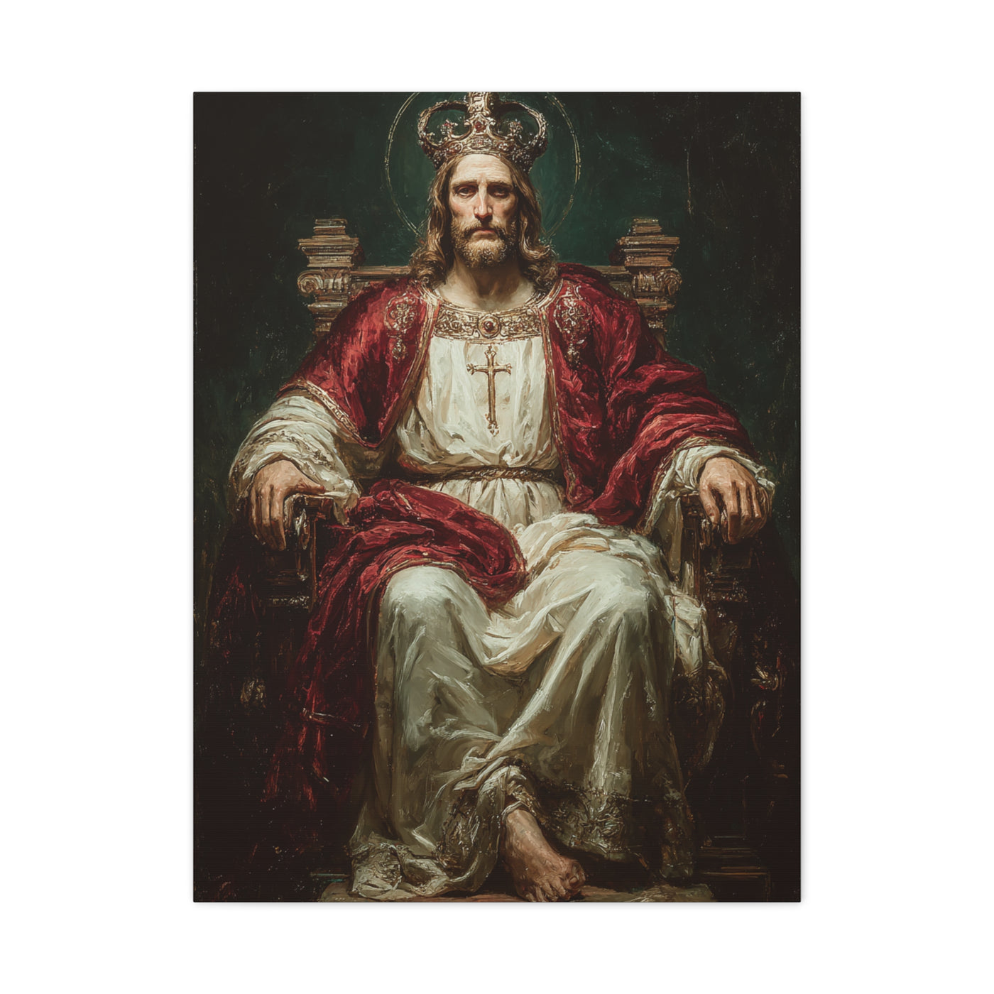 Christ the King Throne Portrait Wall Art & Canvas Print