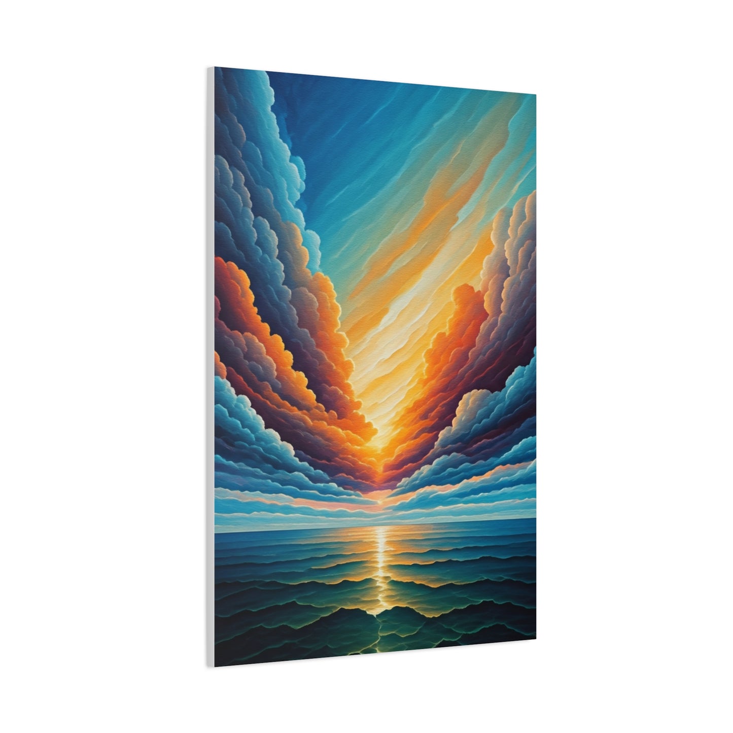 Radiant Horizon Reflection Wall Art & Canvas Print