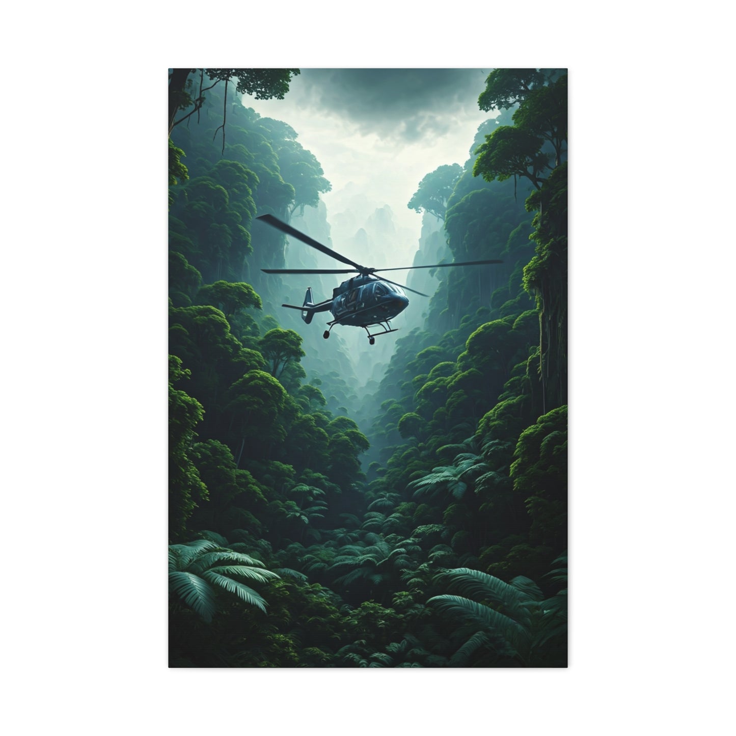 Vintage Fighter Aerial Dive Over City Wall Art & Canvas Prints