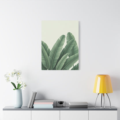 Tropical Banana Leaves Minimal Botanical Wall Art & Canvas Prints