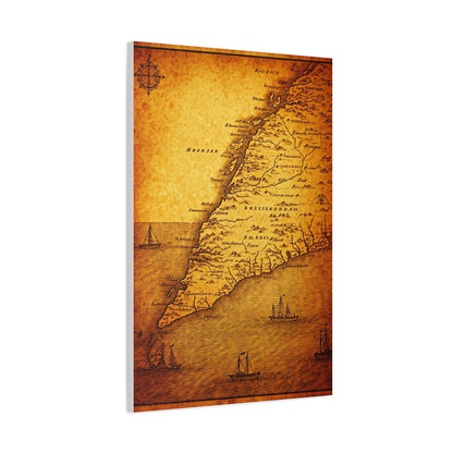Soft Sepia Classic World Chart Wall Art & Canvas Prints