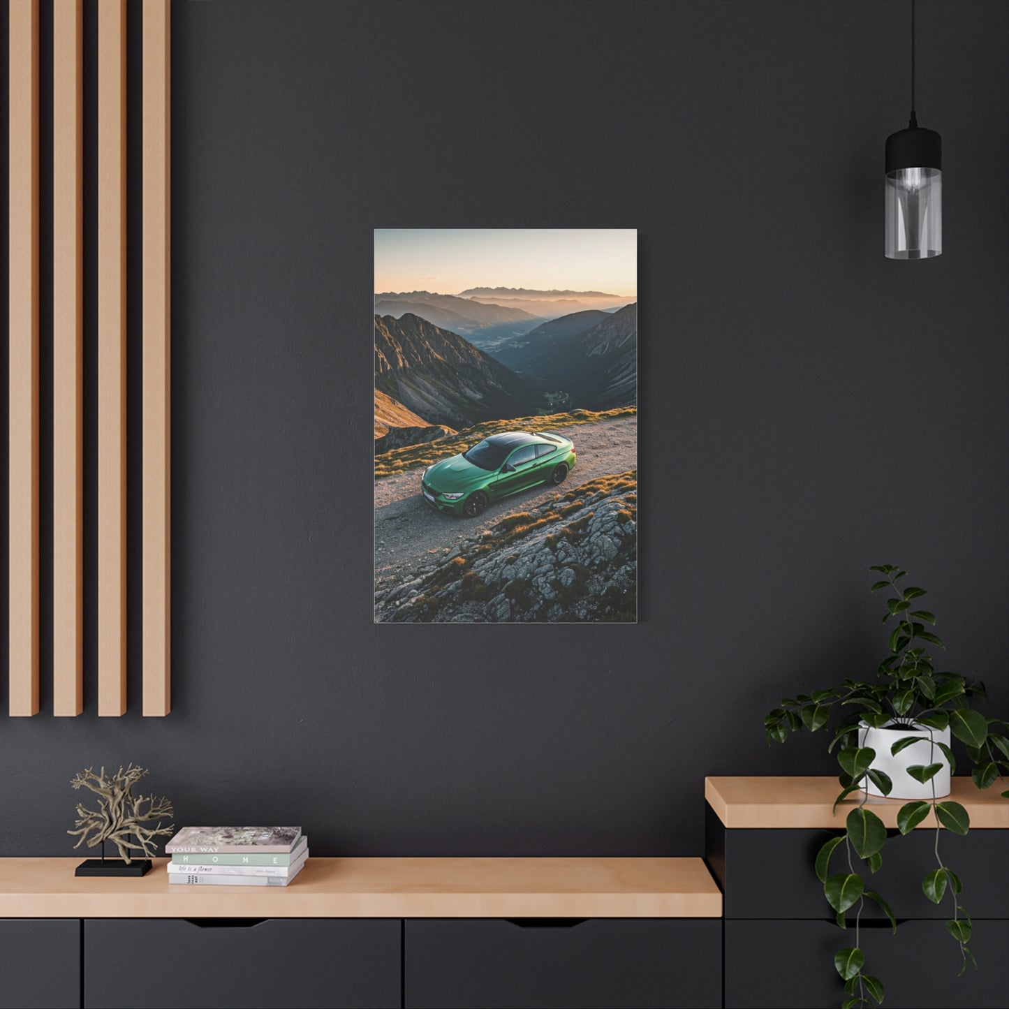 BMW M4 Hilltop Overlook Performance Wall Art & Canvas Prints