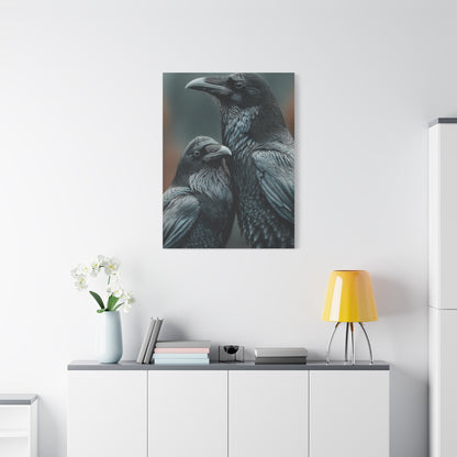 Raven and Crow Portrait – Shadow Companions Wall Art & Canvas Print