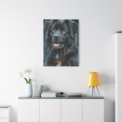 Noble Newfoundland Portrait Wall Art & Canvas Print
