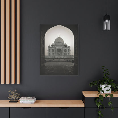 Taj Mahal Monochrome Elegance Wall Art & Canvas Print