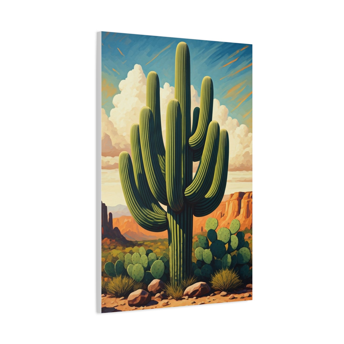 Desert Canyon Saguaro Landscape Wall Art & Canvas Prints
