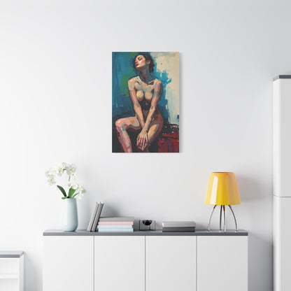 Contemporary Abstract Nude Portrait Wall Art & Canvas Print