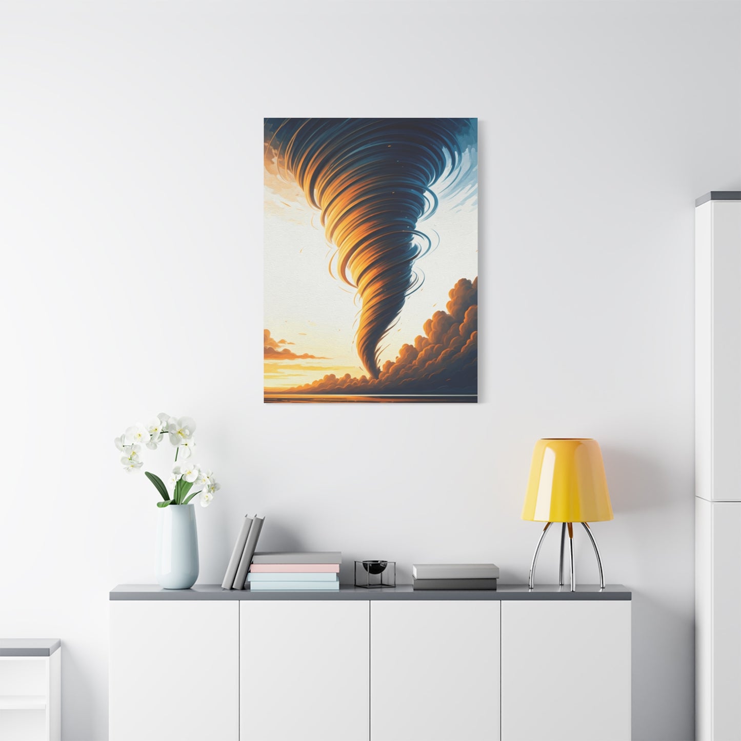 Golden Hour Tornado Landscape Wall Art & Canvas Prints
